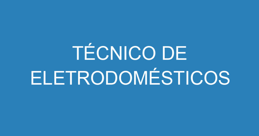 TÉCNICO DE REFRIGERAÇÃO 1