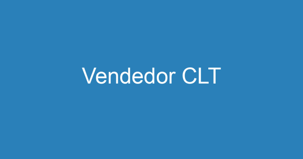 Vendedor CLT 1