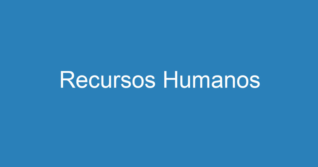 Recursos Humanos 1