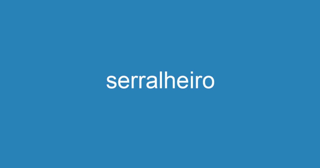 serralheiro 1