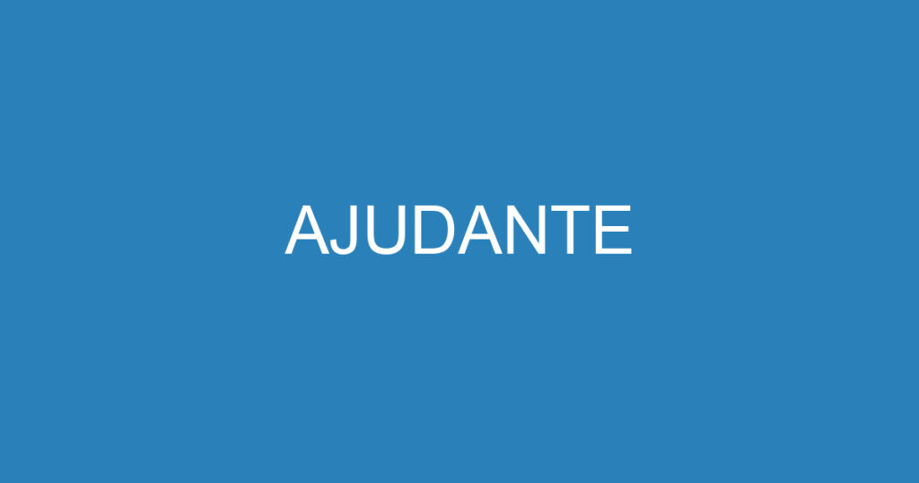 AJUDANTE 1