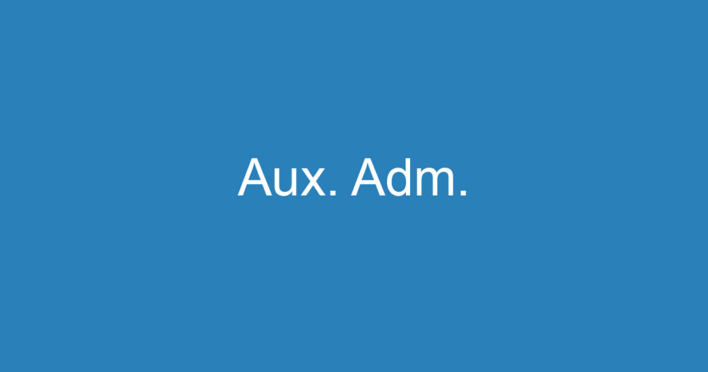 Aux. Adm. 1