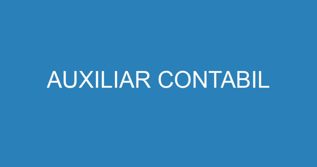 AUXILIAR CONTABIL 1