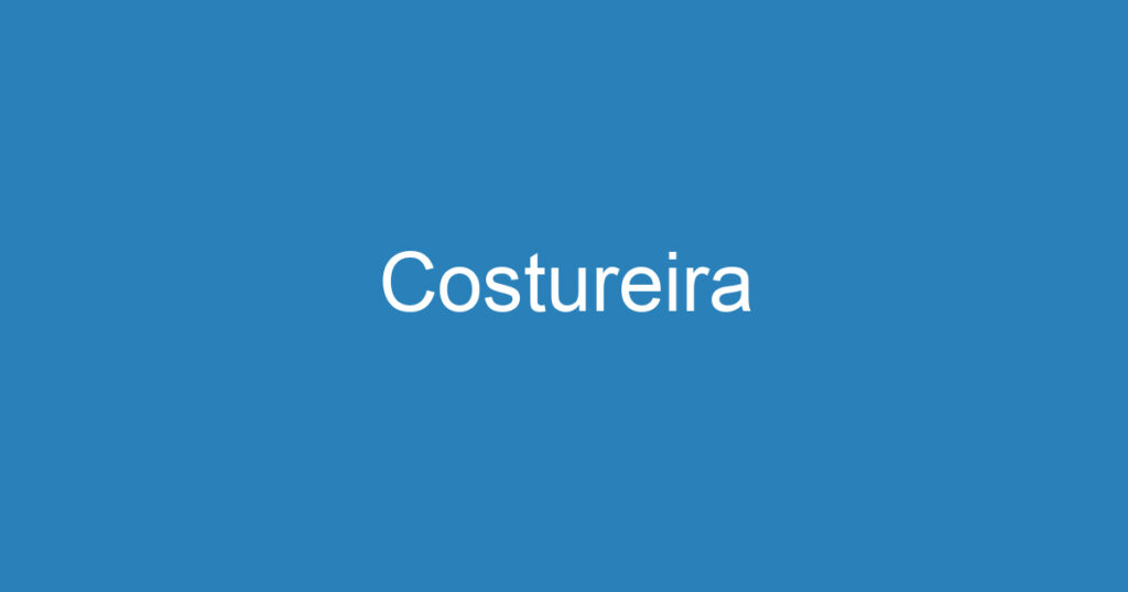 Costureira 1