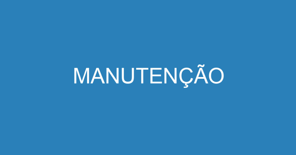 MANUTENÇÃO 1