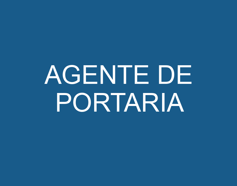 AGENTE DE PORTARIA 1