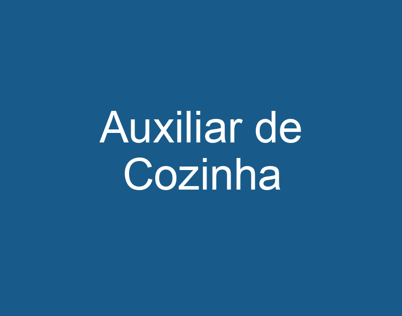 Auxiliar de Cozinha 1