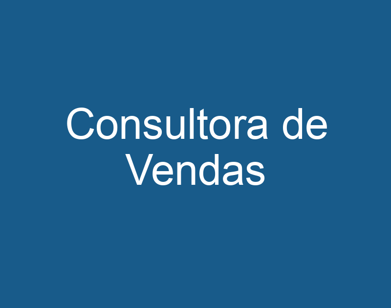 Consultora de Vendas 1