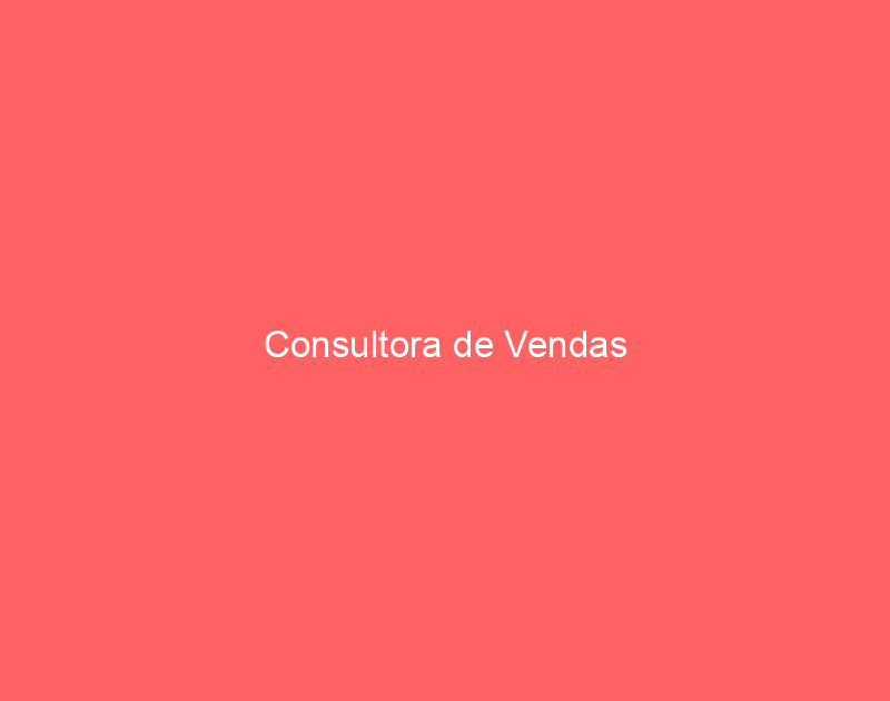 Consultora de Vendas 1