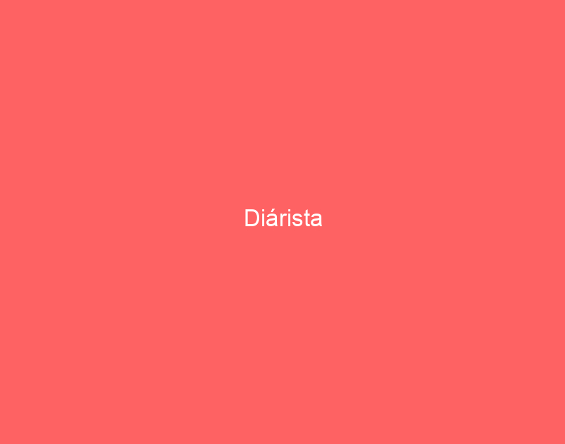 Diárista 1