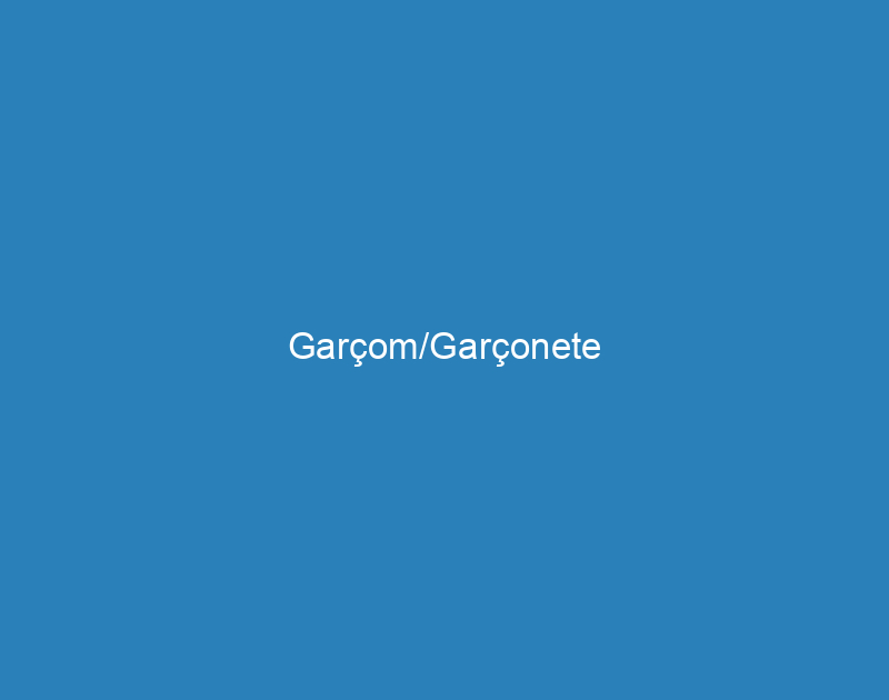 Garçom/Garçonete 1