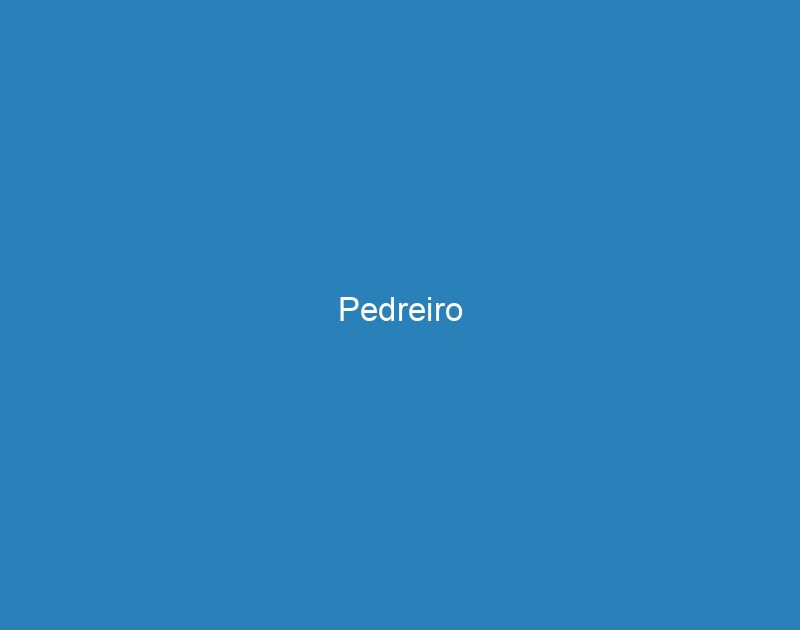 Pedreiro 1