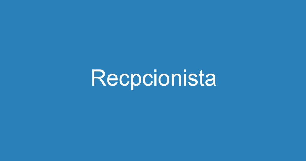 Recpcionista 1