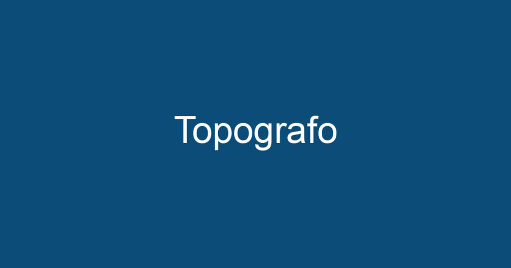 Topografo 1